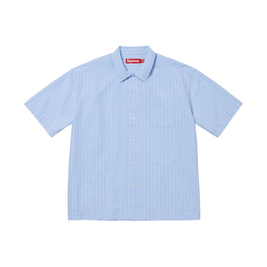 Supreme Stripe S/S Pajama Shirt Light Blue - 25SS