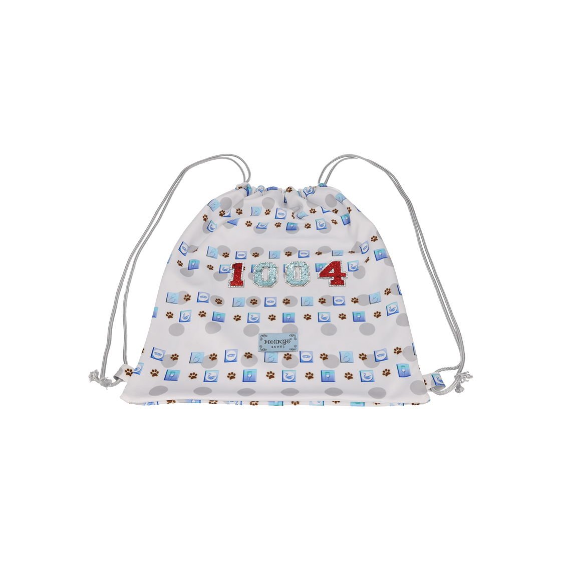 HKSS25012 Honkyo 1.0.0.4 Pawprint String Bag White