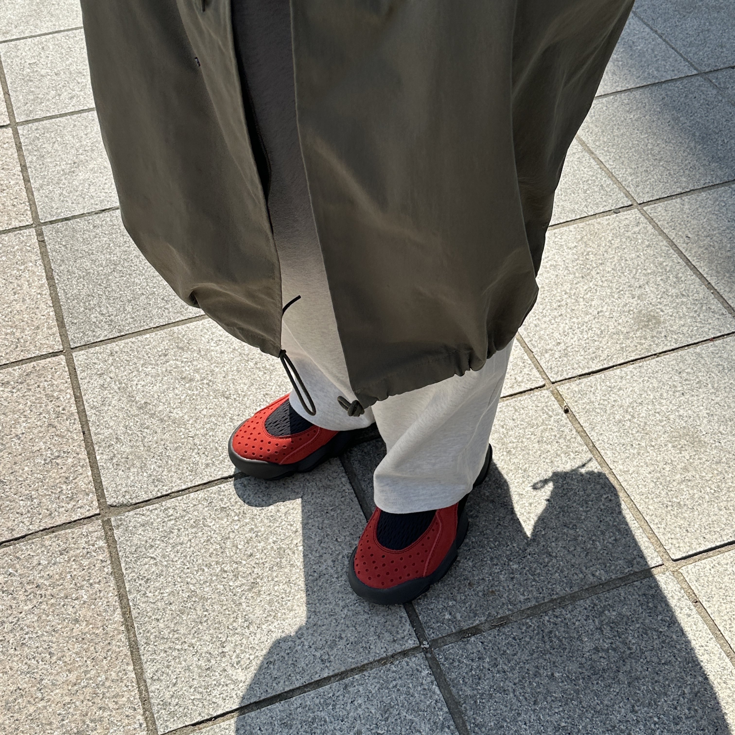 Nike x Stussy Fleece Pants Grey Heather (FN5231-050) 착용 스타일