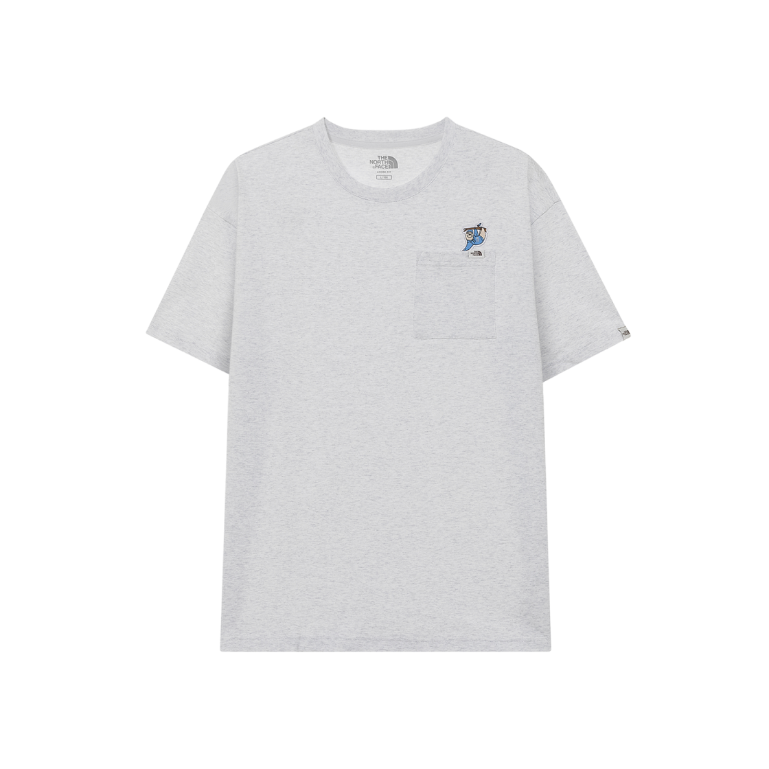 노스페이스 포켓 EX 숏슬리브 라운드 티셔츠 오트밀 - 25SS(The North Face Pocket EX S/S Round T-Shirt Oatmeal - 25SS) - 2
