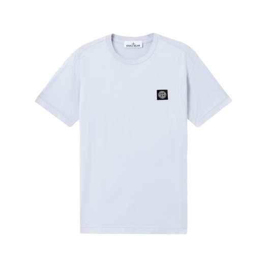 Stone Island 2100039 60/2 Cotton Jersey Slim Fit T-Shirt with Compass Logo Patch Lilac - 25SS