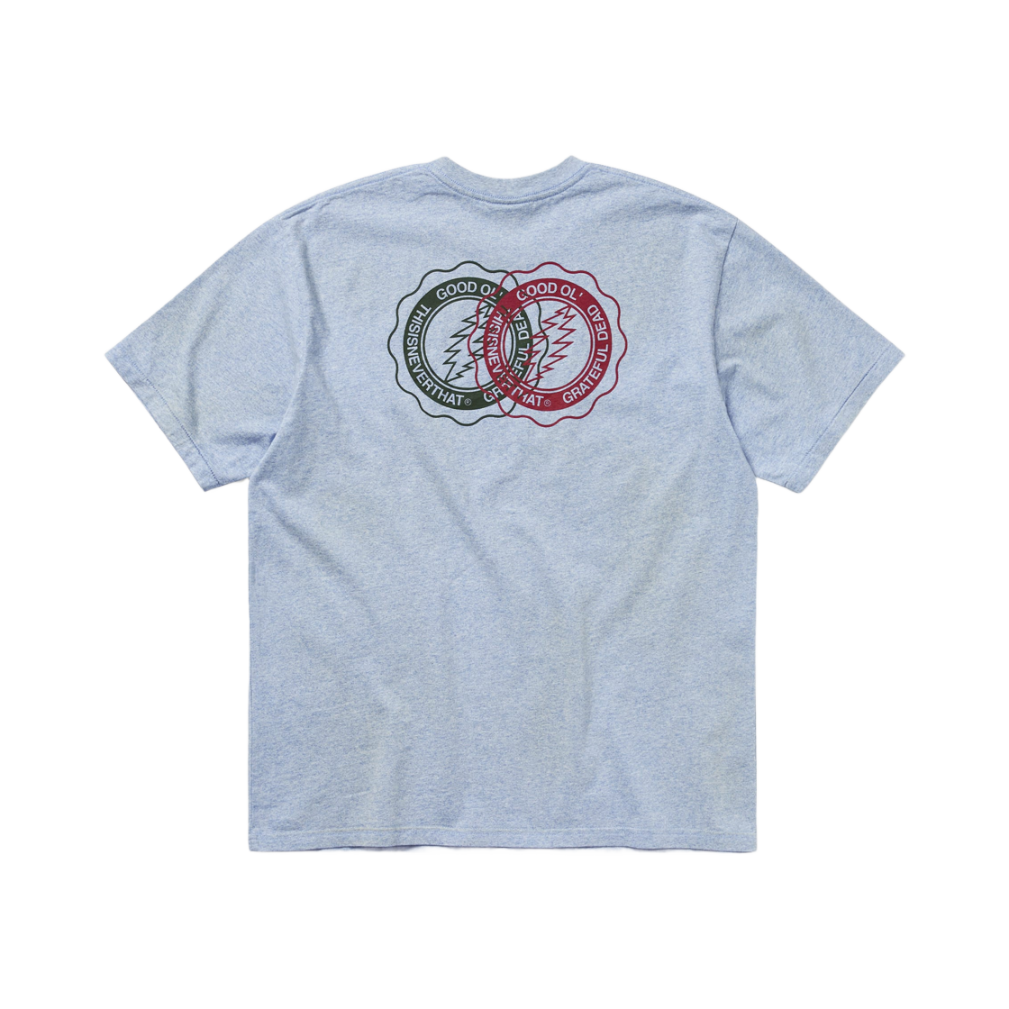 디스이즈네버댓 x 그레이트풀 데드 라이트닝 베어스 티셔츠 블루 헤더(Thisisneverthat x Grateful Dead Overlap Lightning Bears T-Shirt Blue Heather) - 2