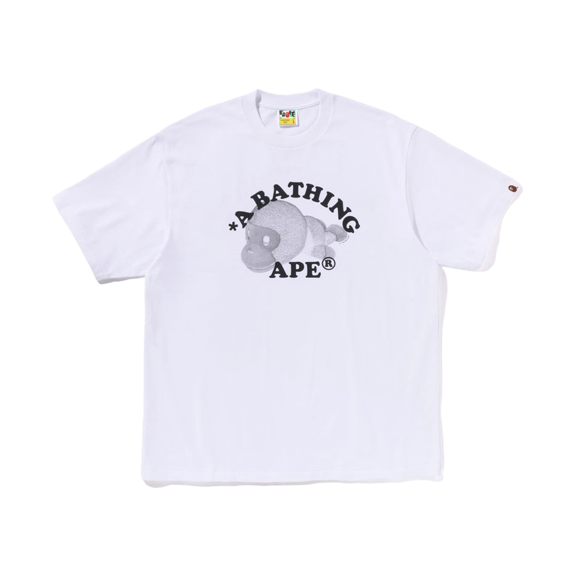 - BAPE Milo College Relaxed Fit T-Shirt White