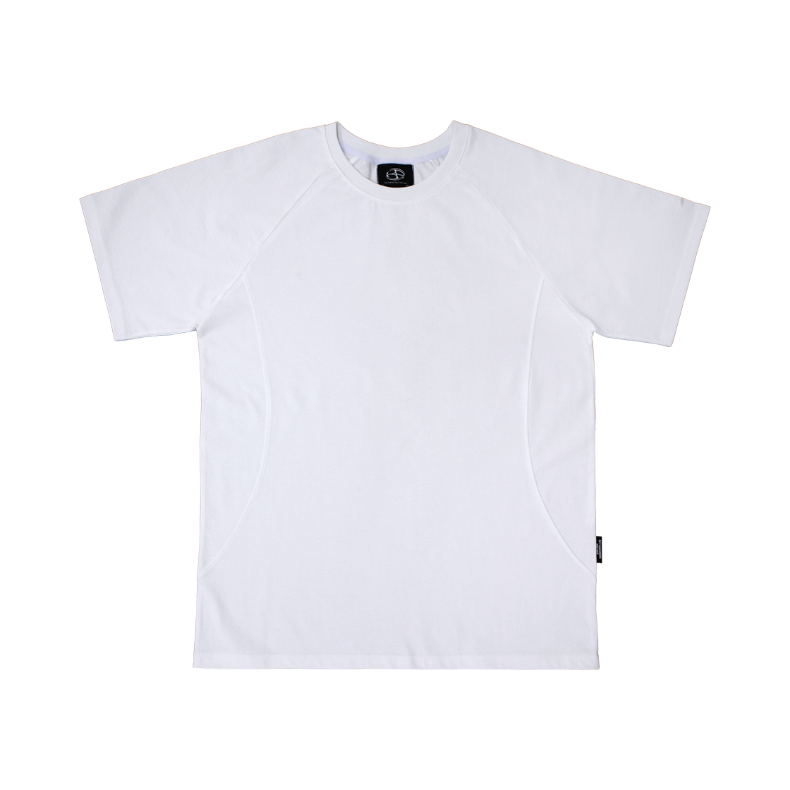 25SS0404 BP2DISORDER Side Panel Raglan Tee White