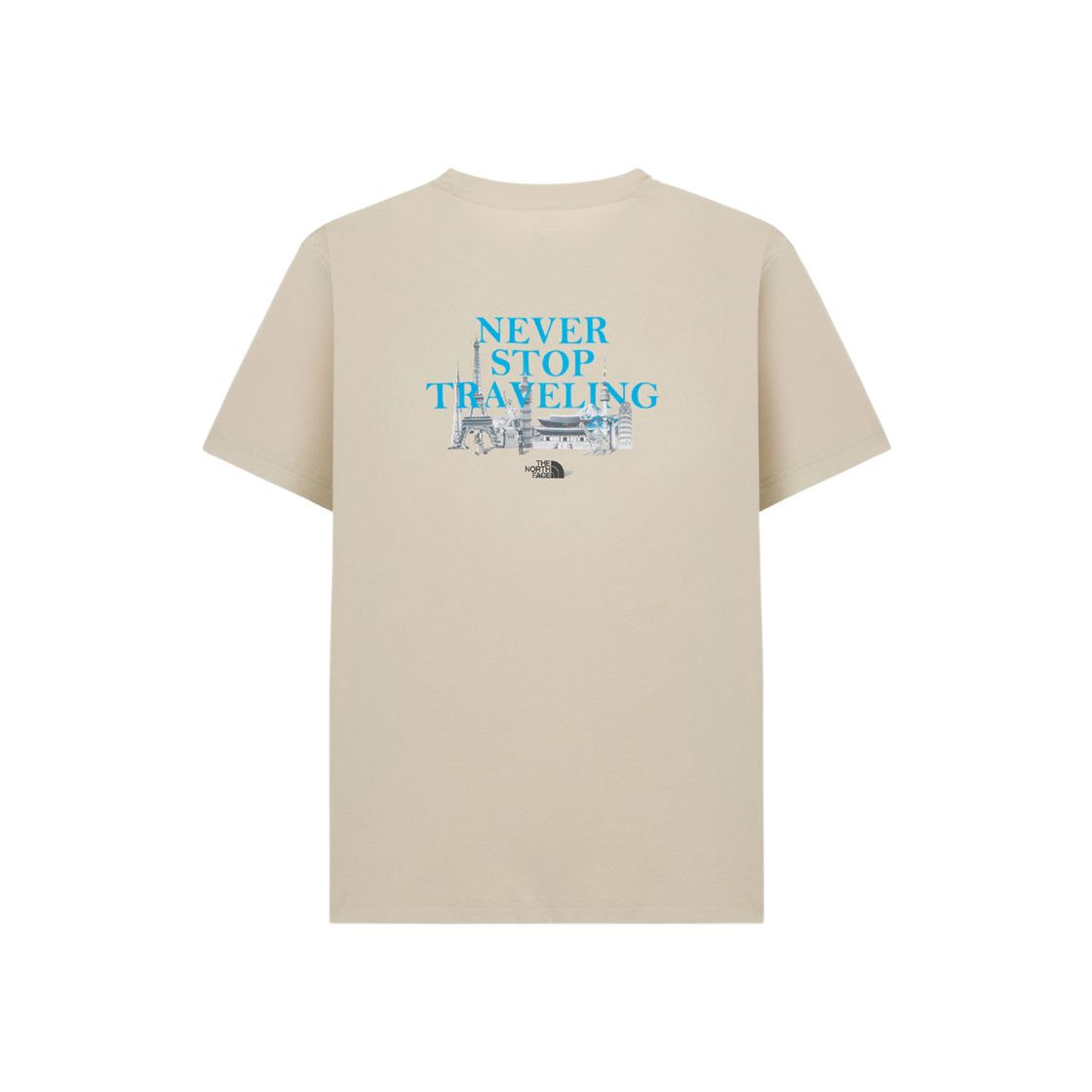 노스페이스 랜드마크 숏슬리브 라운드 티셔츠 라이트 베이지 - 25SS(The North Face Landmark S/S Round T-Shirt Light Beige - 25SS) - 2