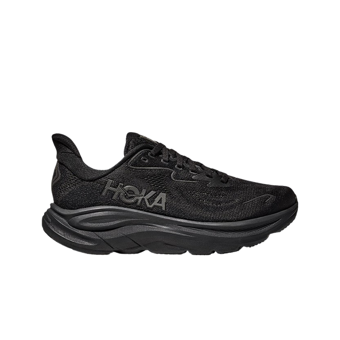 (W) 호카 클리프톤 10 블랙 - 와이드((W) Hoka Clifton 10 Black - Wide)