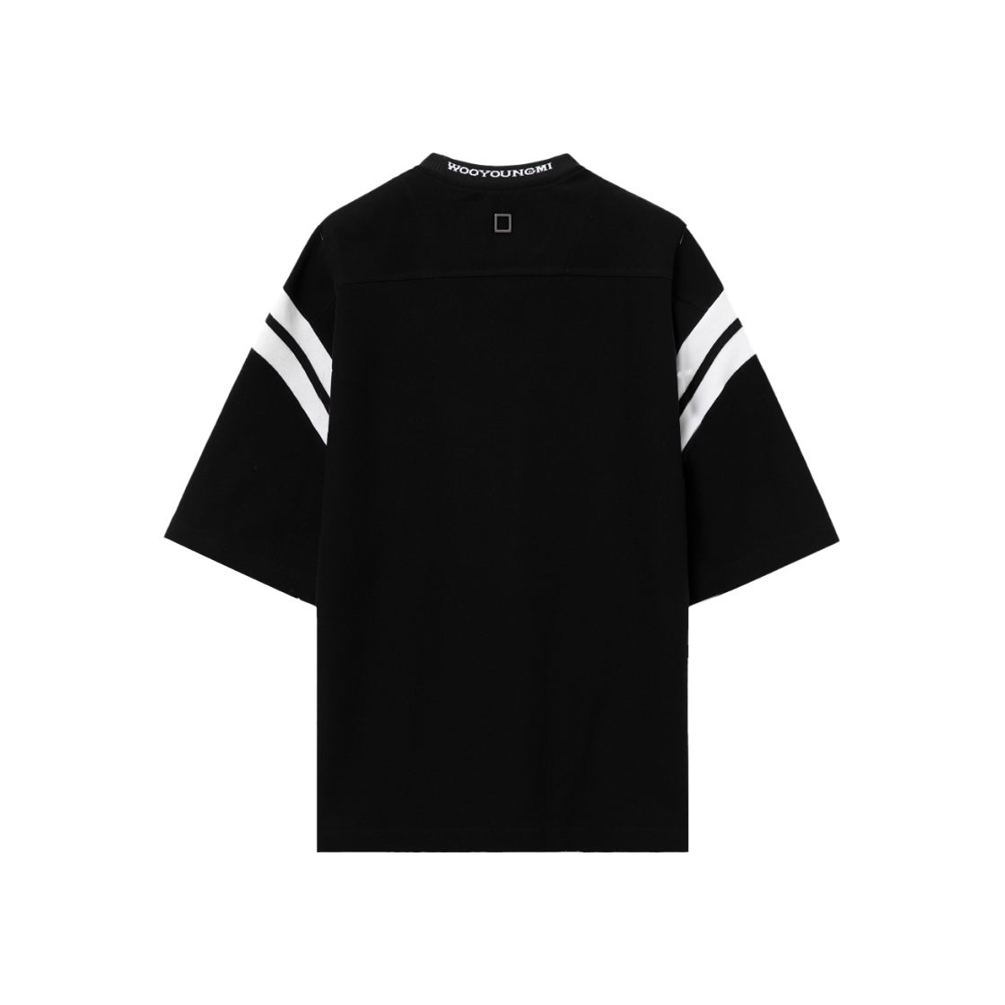 우영미 로고 자수 티셔츠 블랙 - 25SS(Wooyoungmi Logo Embroidery T-Shirt Black - 25SS) - 2