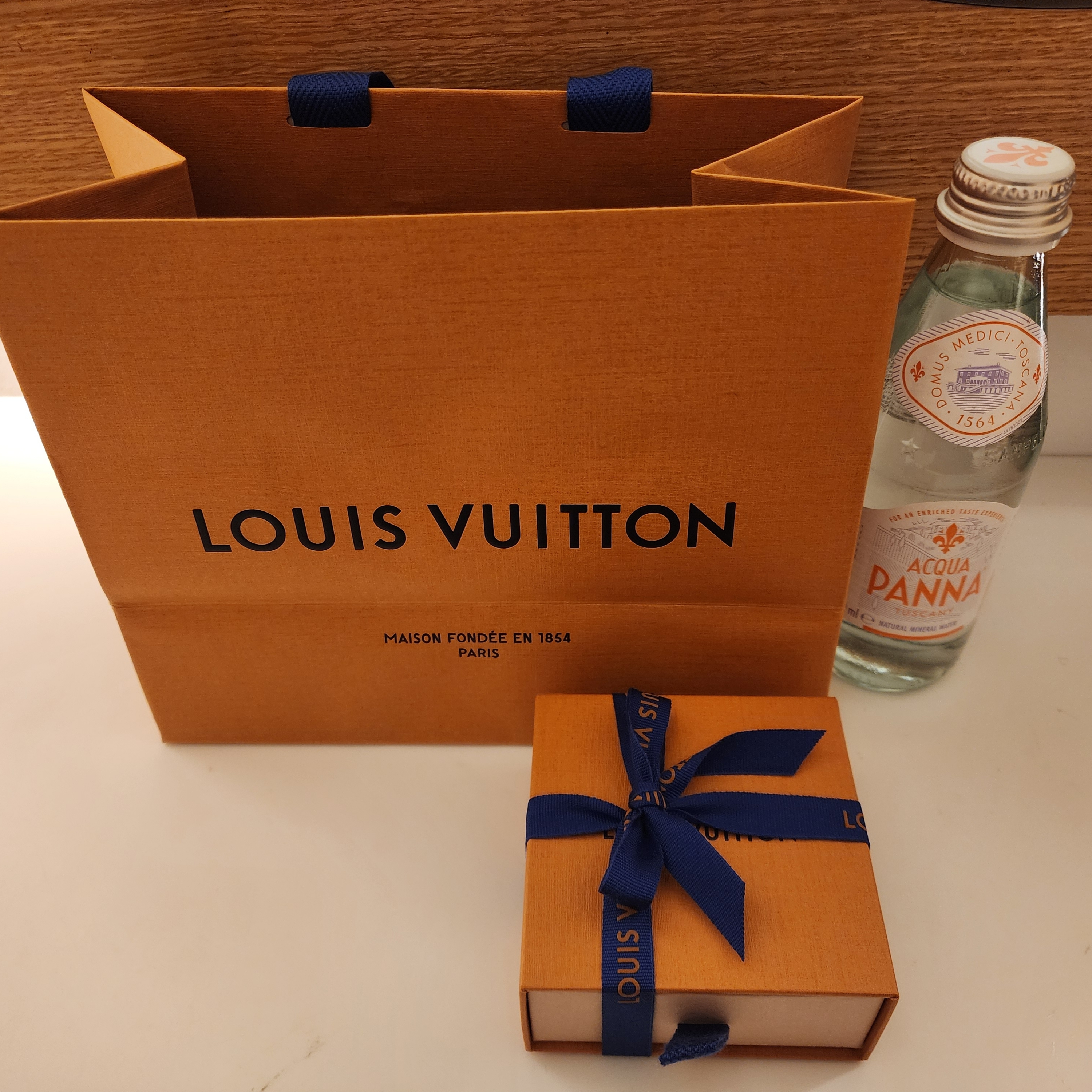 (W) Louis Vuitton Essential V Necklace Gold 착용 스타일 - 3