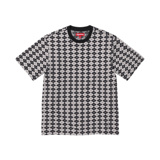 Supreme Diamond Jacquard S/S Top Black - 25SS