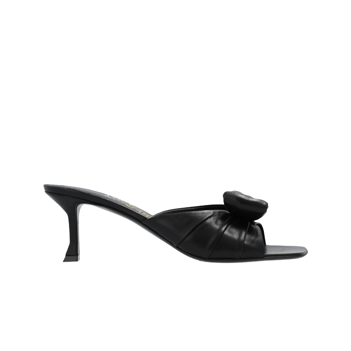 (W) 페라가모 루시 샌들 힐 블랙((W) Ferragamo Lucie Sandals Heel Black)