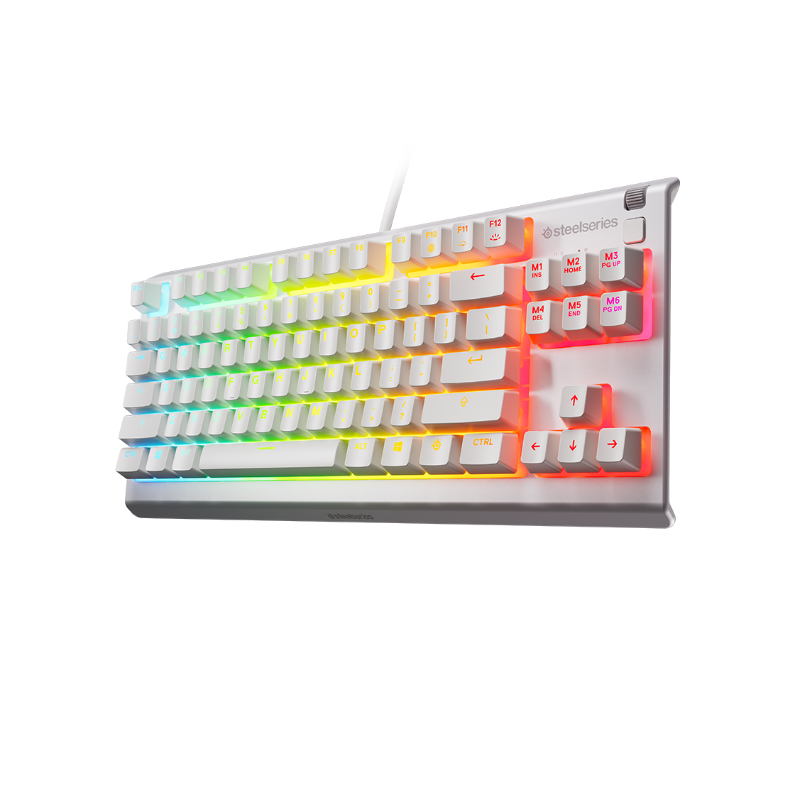 스틸시리즈 Apex 3 TKL White US 저소음 게이밍 키보드(Steelseries Apex 3 TKL White US Gaming Keyboard)