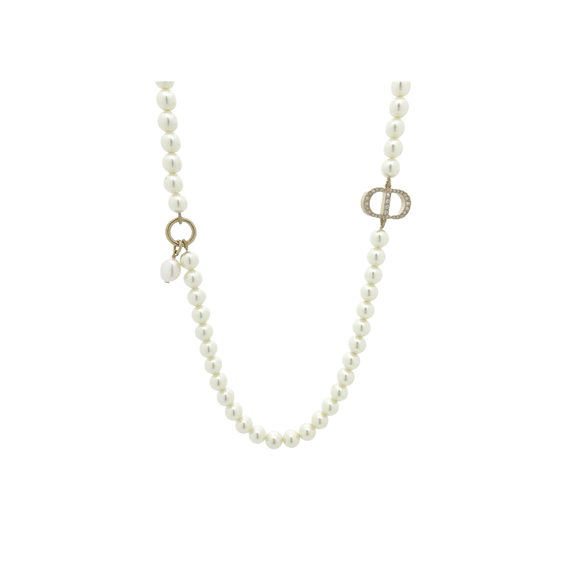 ITMIKCRQW4Q2 Dior Montaigne Pearl Necklace Gold - 대표 이미지 #1