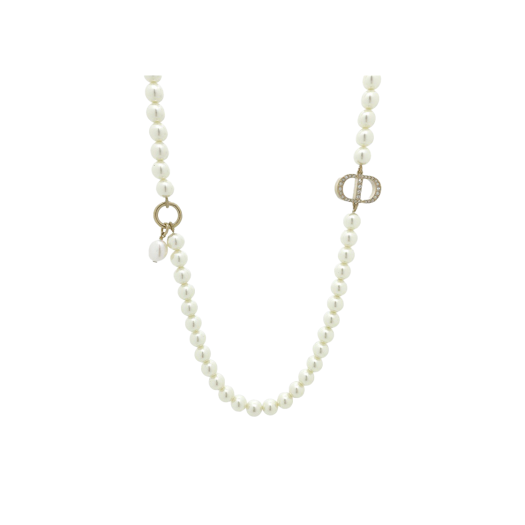 ITMIKCRQW4Q2 Dior Montaigne Pearl Necklace Gold