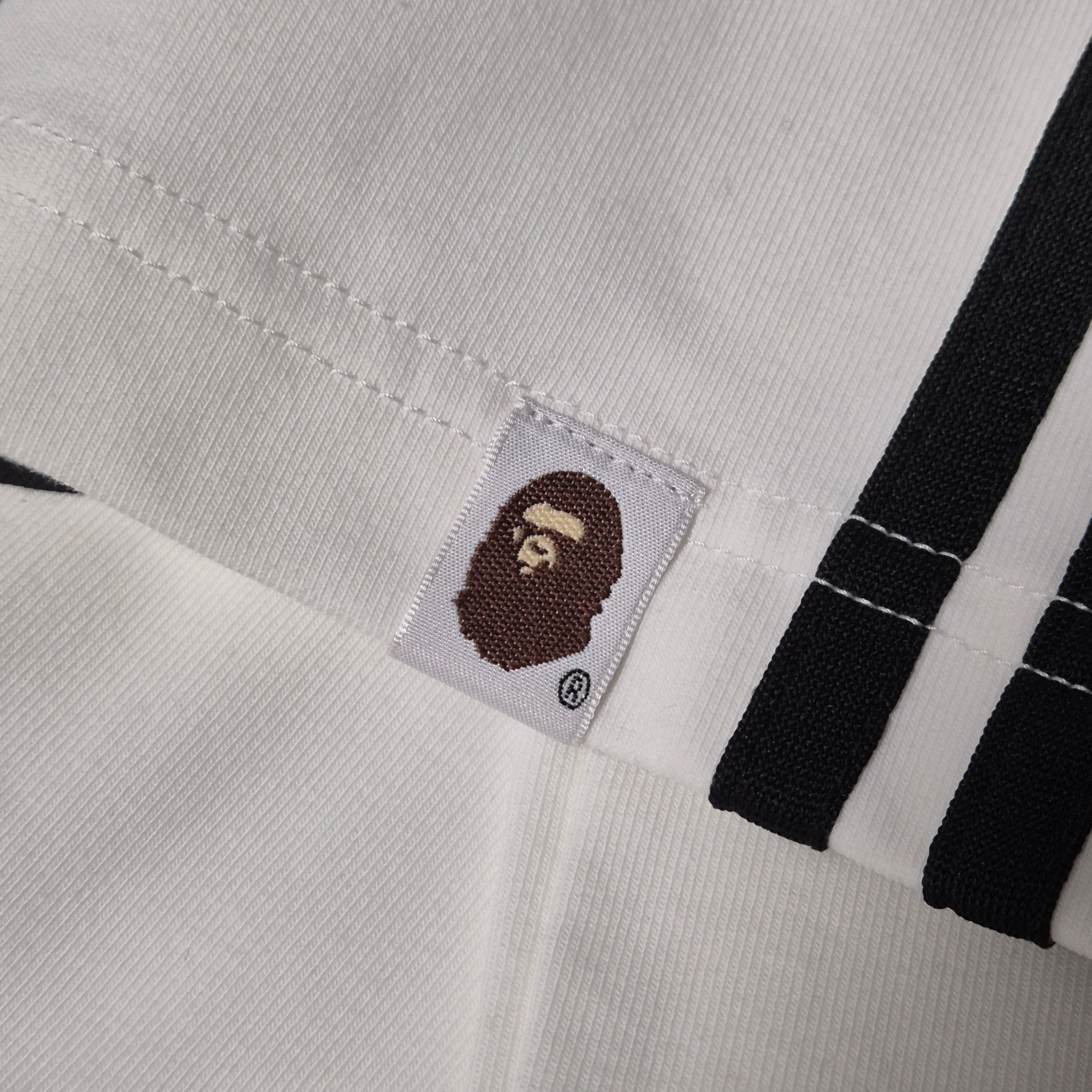 Adidas x BAPE T-Shirt White - KR Sizing 착용 스타일 - 6
