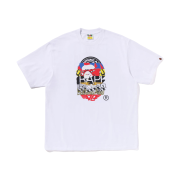 BAPE Multi Logo Ape Head Relaxed Fit T-Shirt White