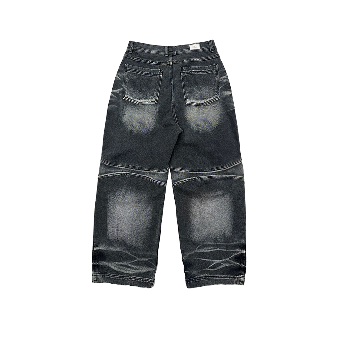 【BLUER】Embossed Wave Washing Wide Denim Pants Blue BLR BLUER / Embossed Wave Washing 下ろし Wide Denim Pants