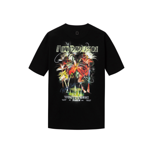 W251TS04718B Wooyoungmi Palm Tree Graphic T-Shirt Black - 25SS