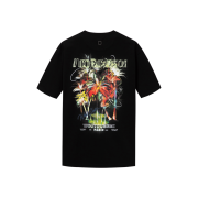 Wooyoungmi Palm Tree Graphic T-Shirt Black - 25SS
