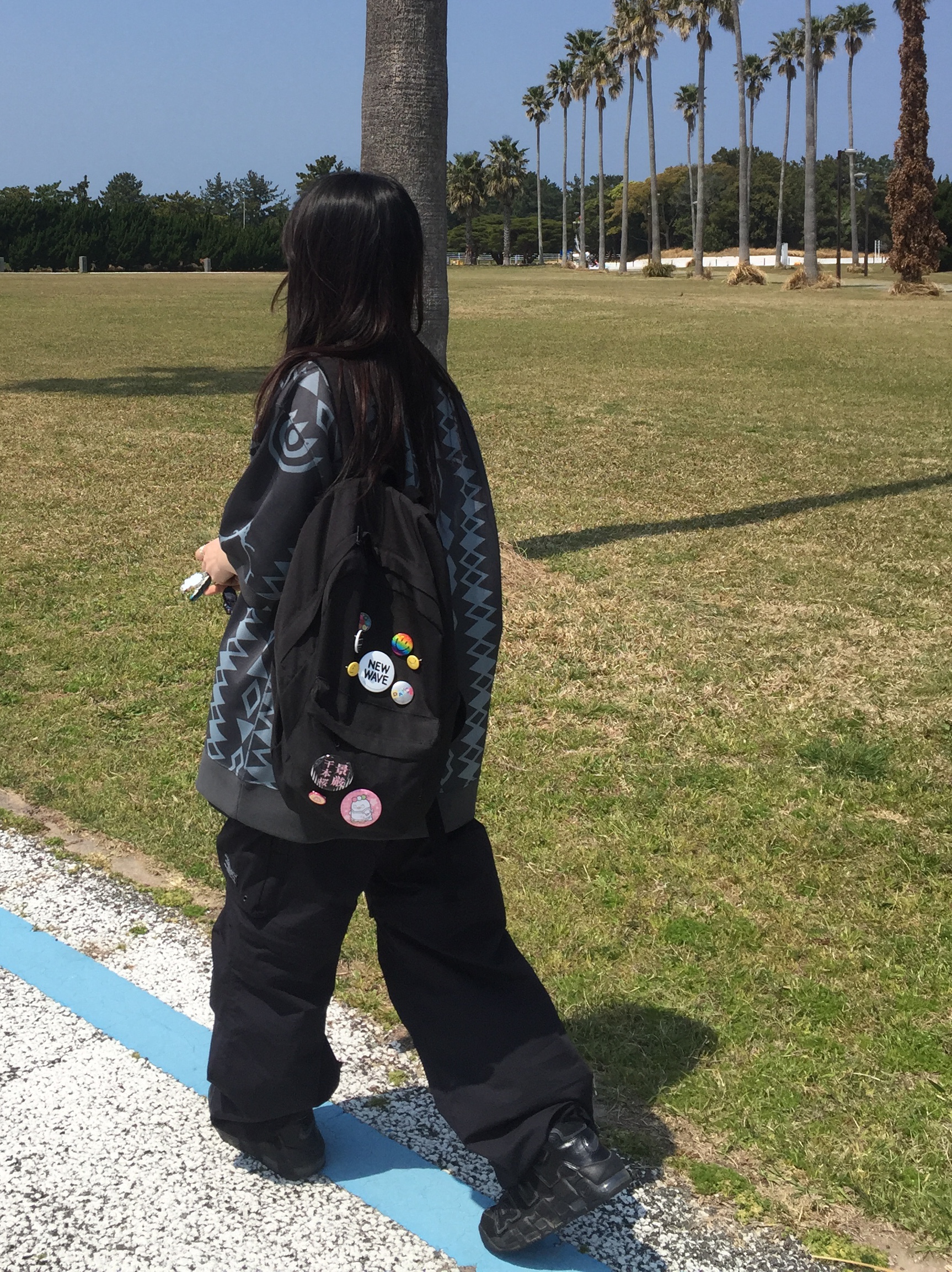 GU x Undercover Utility Pants Black 착용 스타일