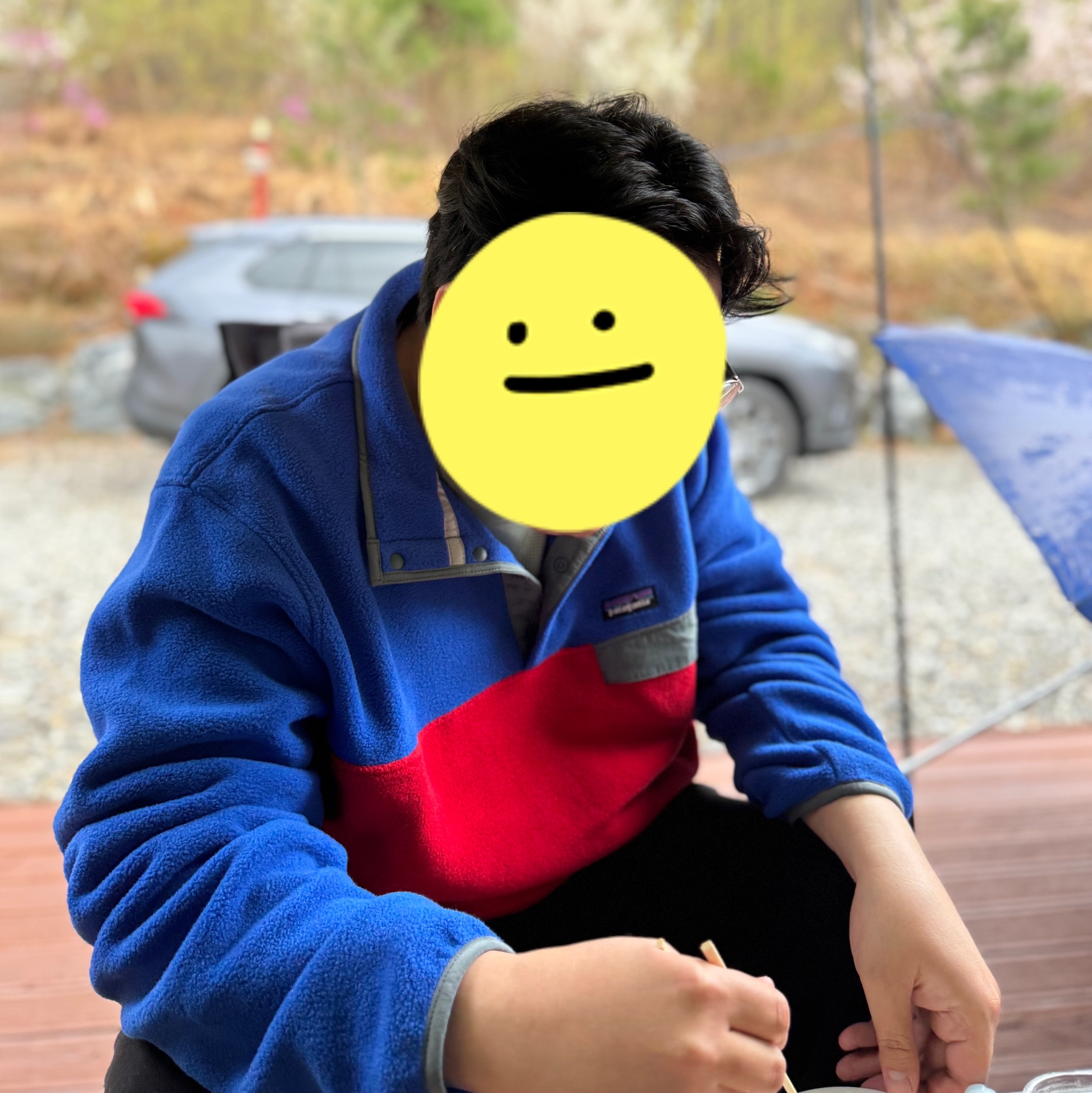 Patagonia Lightweight Synchilla Snap-T Fleece Pullover Touring Red 착용 스타일
