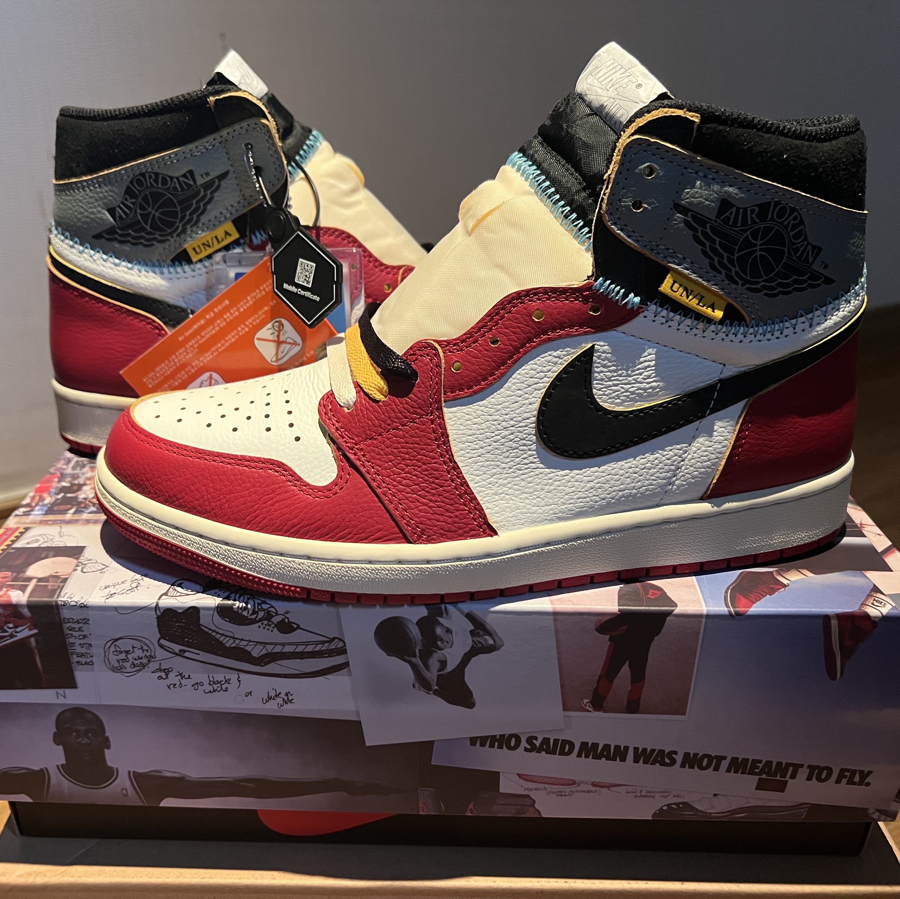 Jordan 1 x Union Retro High OG Chicago Shadow 착용 스타일