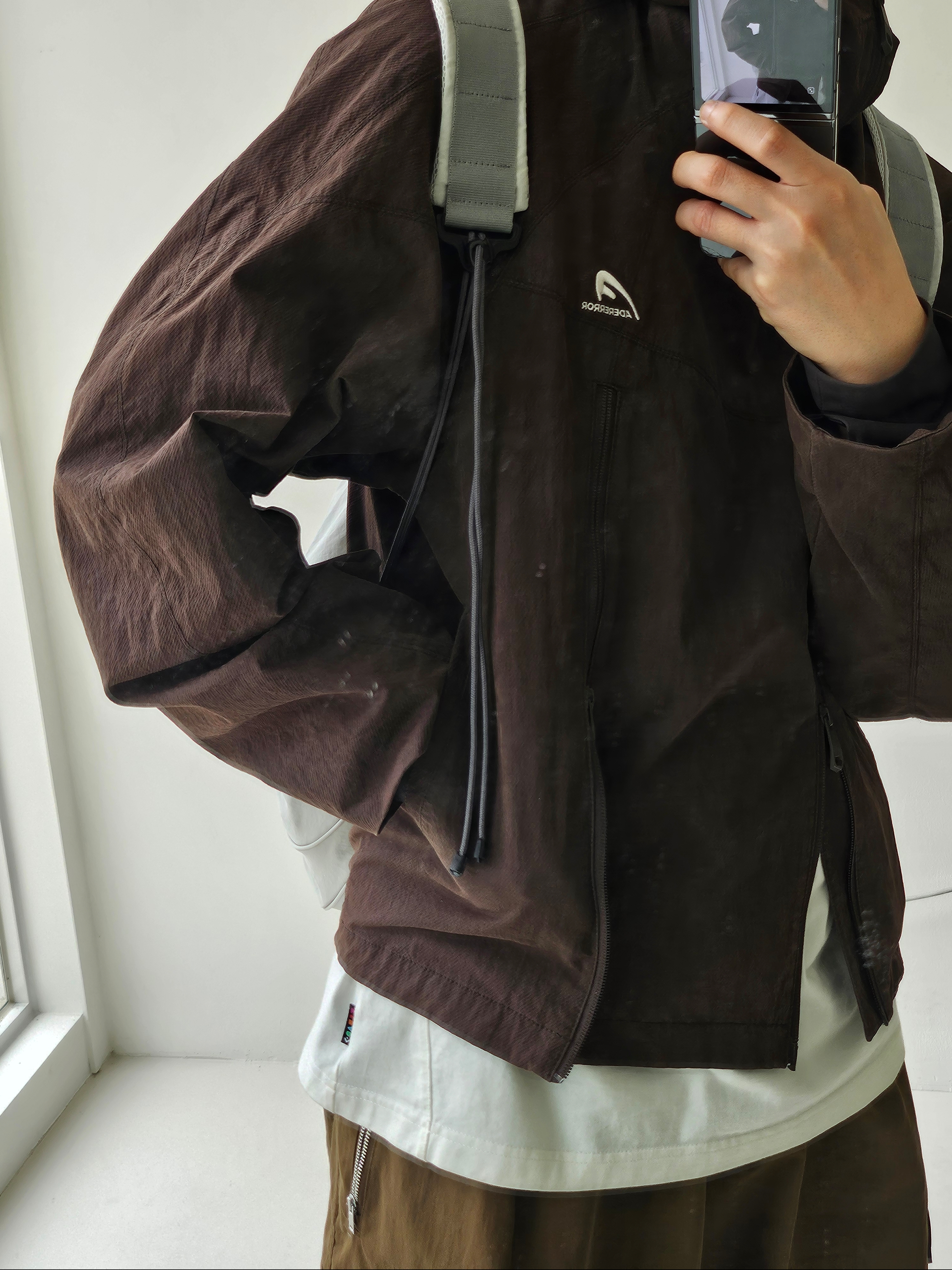 Salomon XT-Quest ADV Black, Converse x Ader Error Shapes T-Shirt Cloud Dancer 착용 스타일 - 3