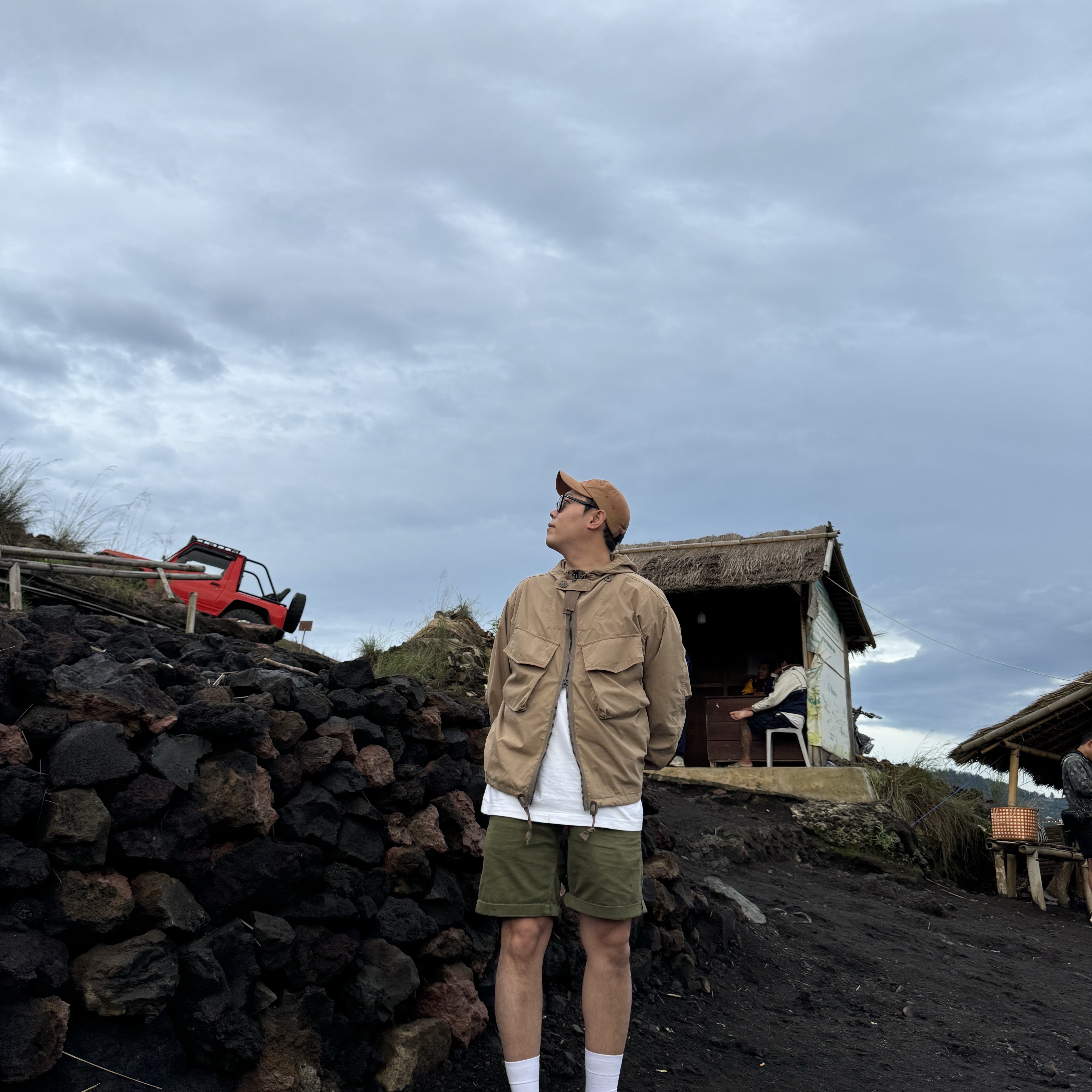 Supreme Washed Chino Twill Camp Cap Brown - 23SS 착용 스타일 - 2
