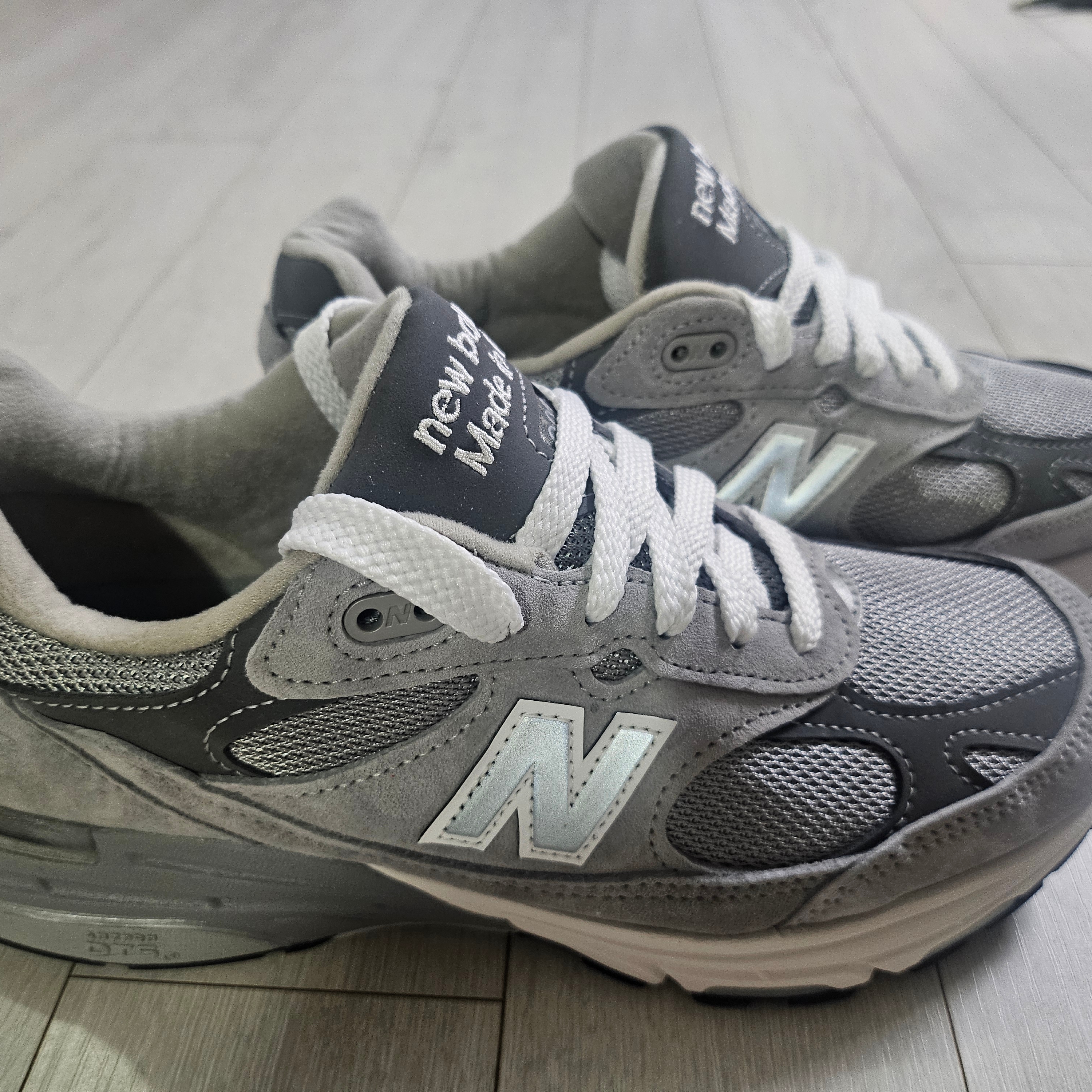 New Balance 993 Made in USA Grey - D Standard 착용 스타일 - 1
