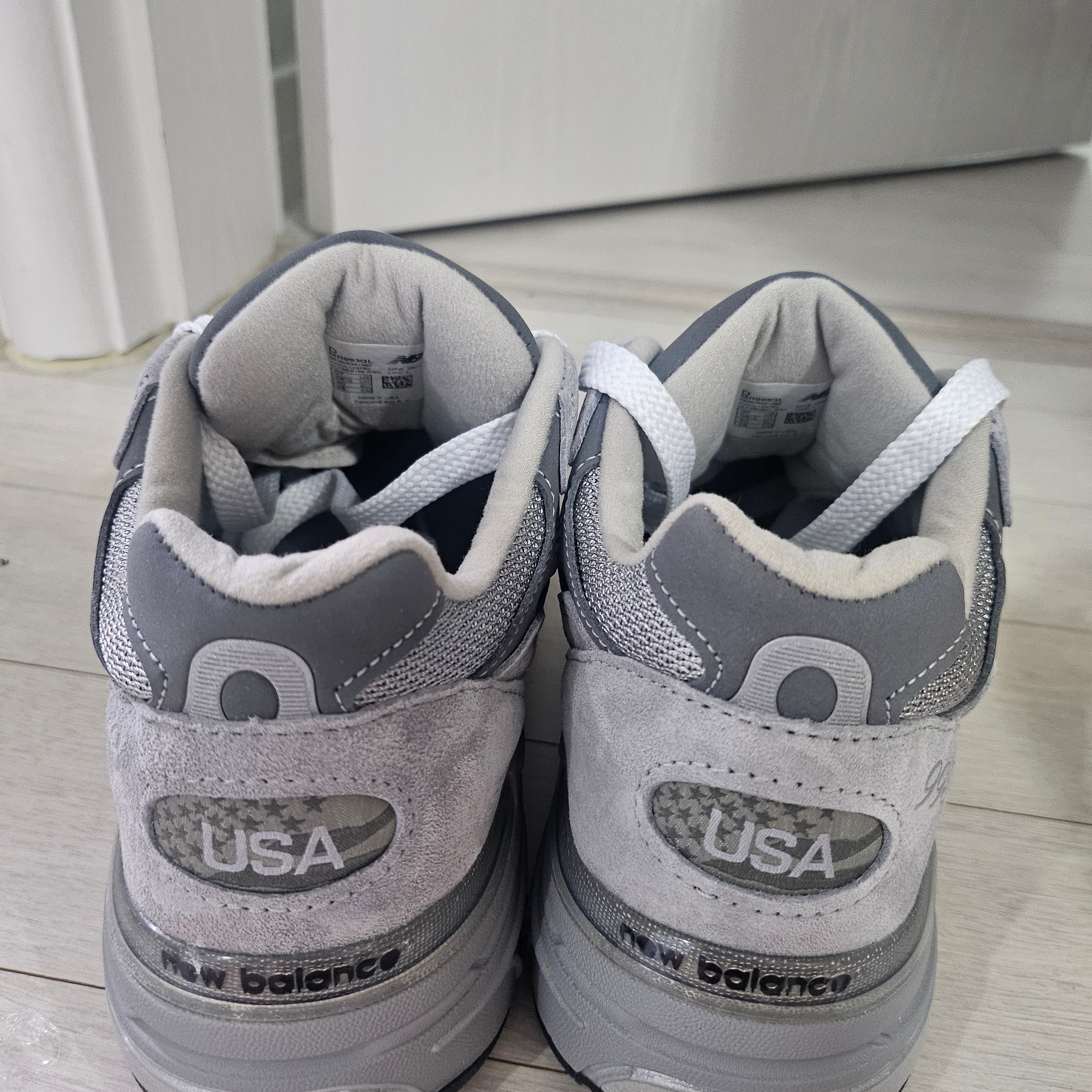 New Balance 993 Made in USA Grey - D Standard 착용 스타일 - 3