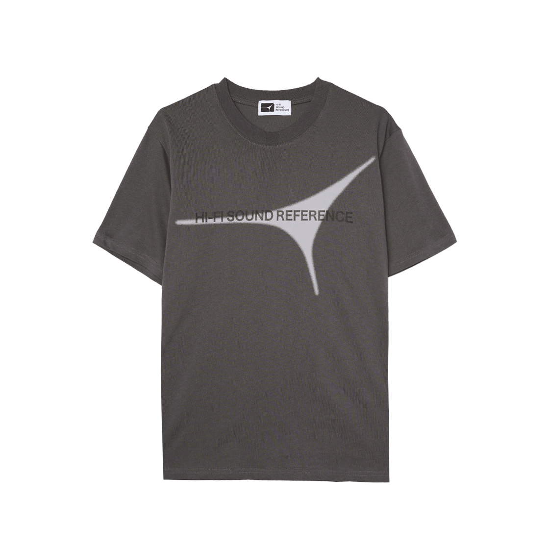 하이파이 사운드 레퍼런스 시그니처 로고 티셔츠 그레이(Hifi Sound Reference Signature Logo T-Shirts Gray)