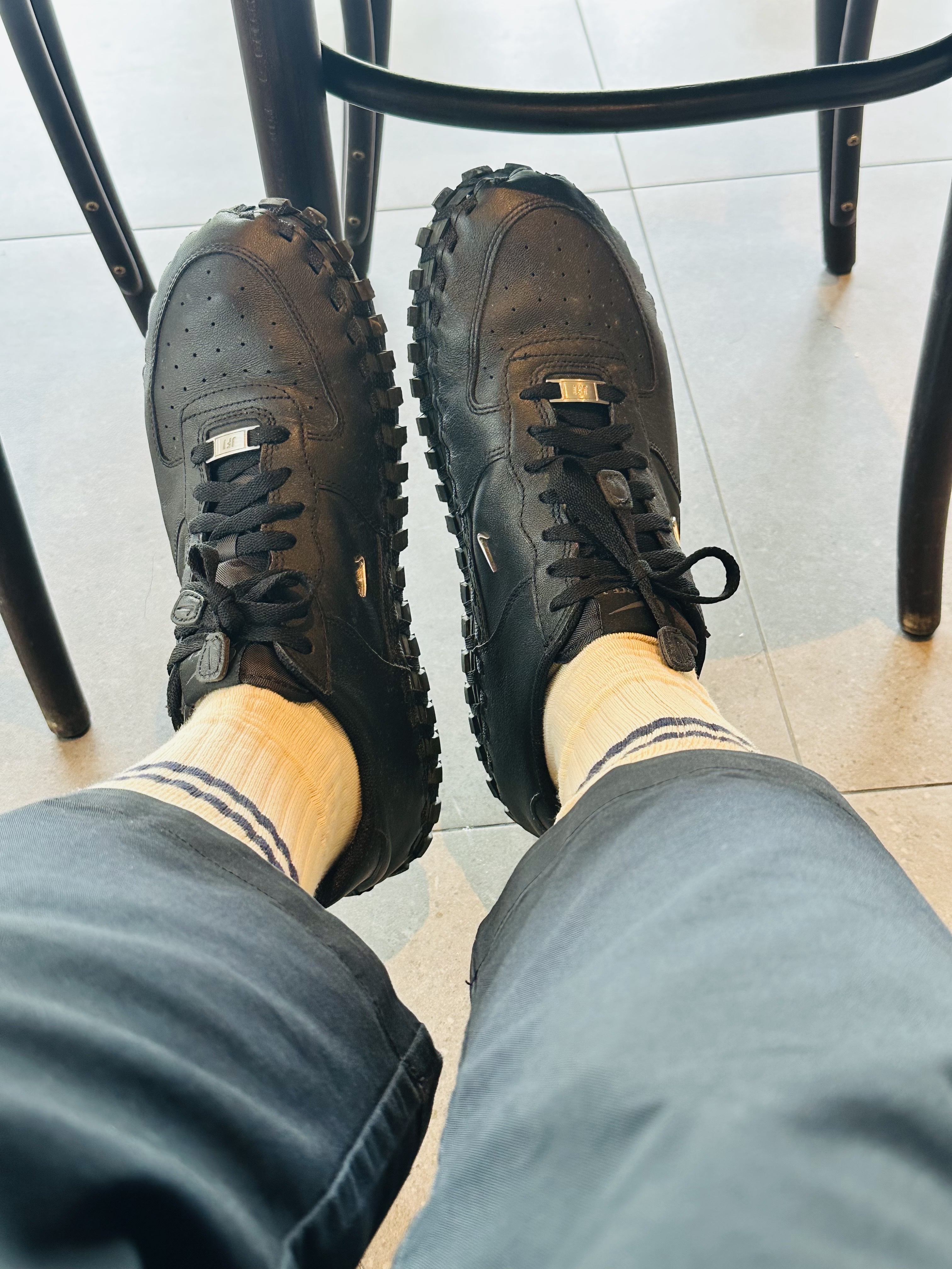 Nike x Jacquemus J Force 1 Low LX SP Black 착용 스타일