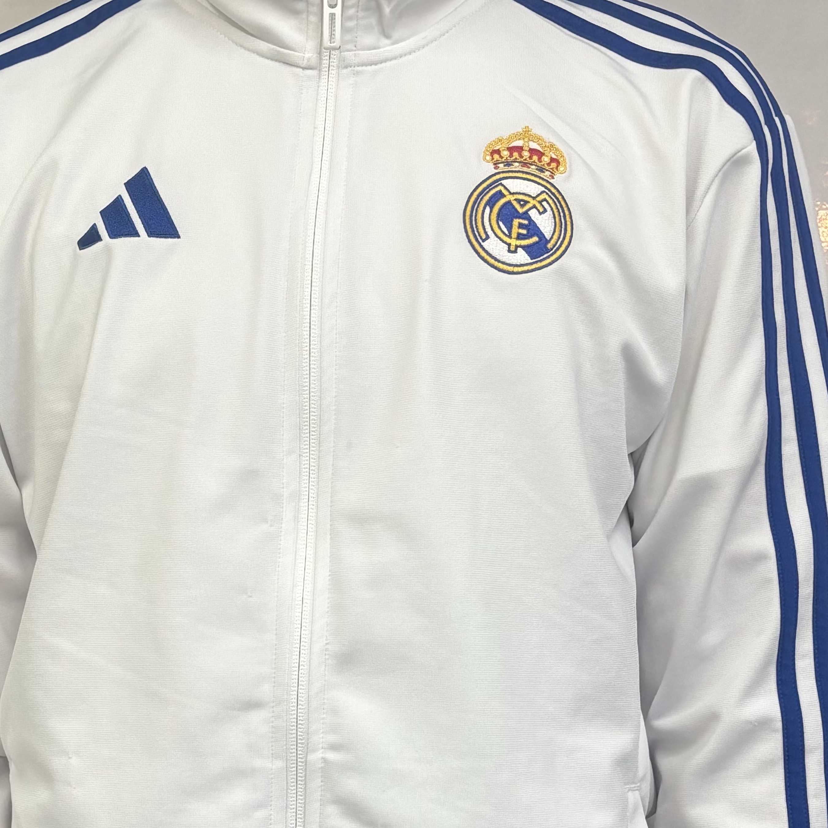 Adidas Real Madrid DNA Track Top White - US Sizing 착용 스타일