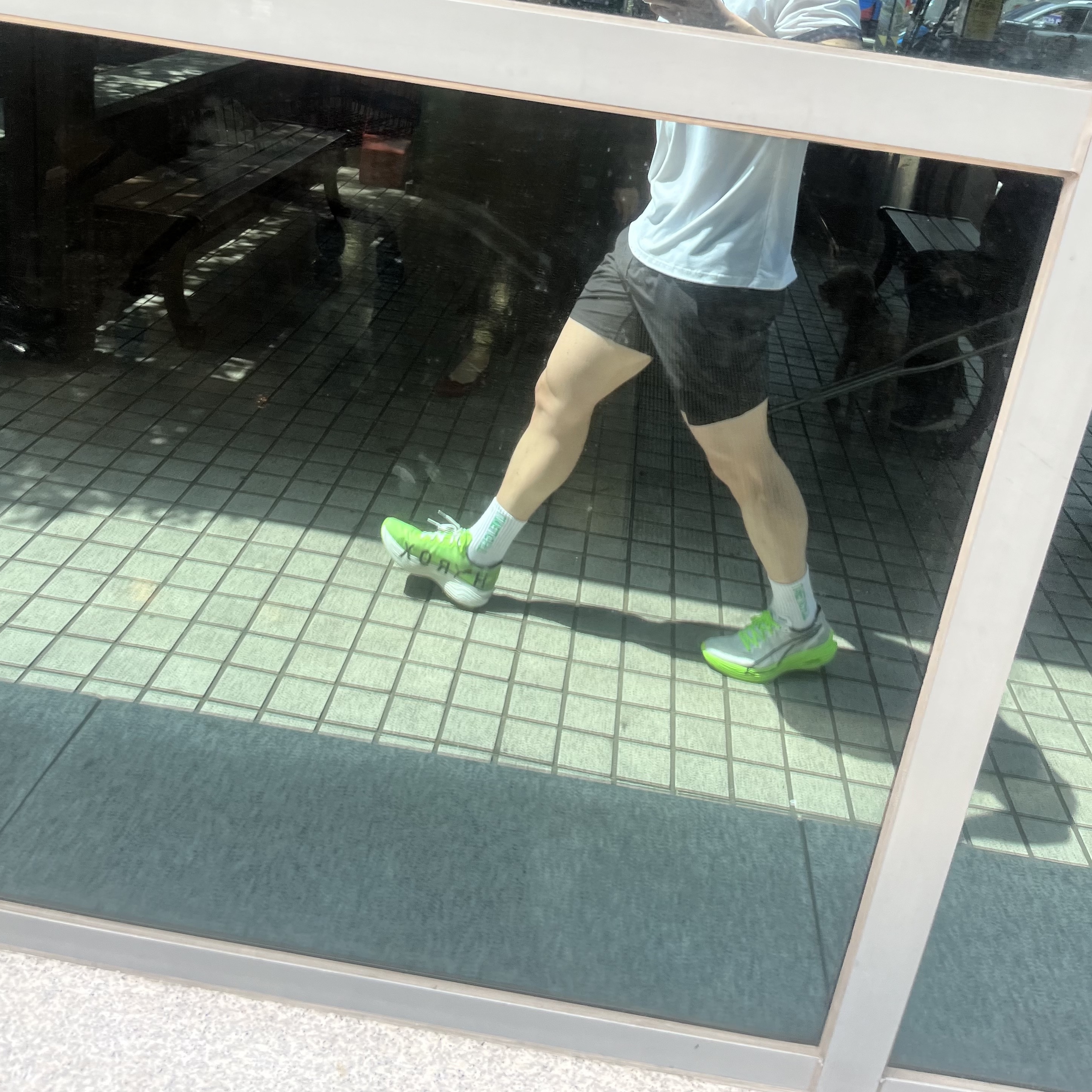 Puma x Hyrox Deviate Nitro Elite 3 Green Glare 착용 스타일