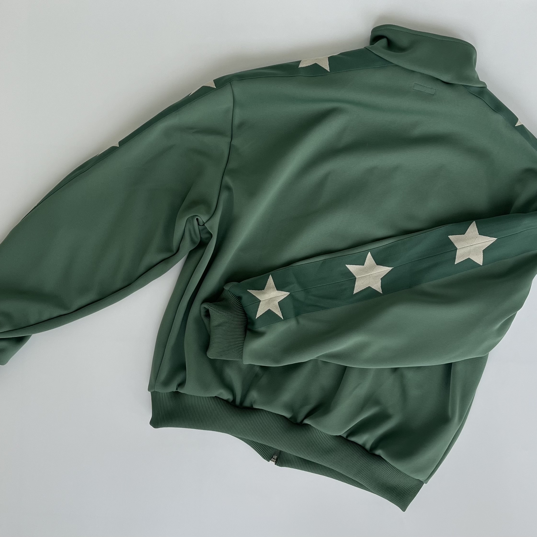 Kapital Smooth Jersey Stuntman & Woman Track Jacket Light Green, Kapital Smooth Jersey Stuntman & Woman Track Jacket Black 착용 스타일 - 3