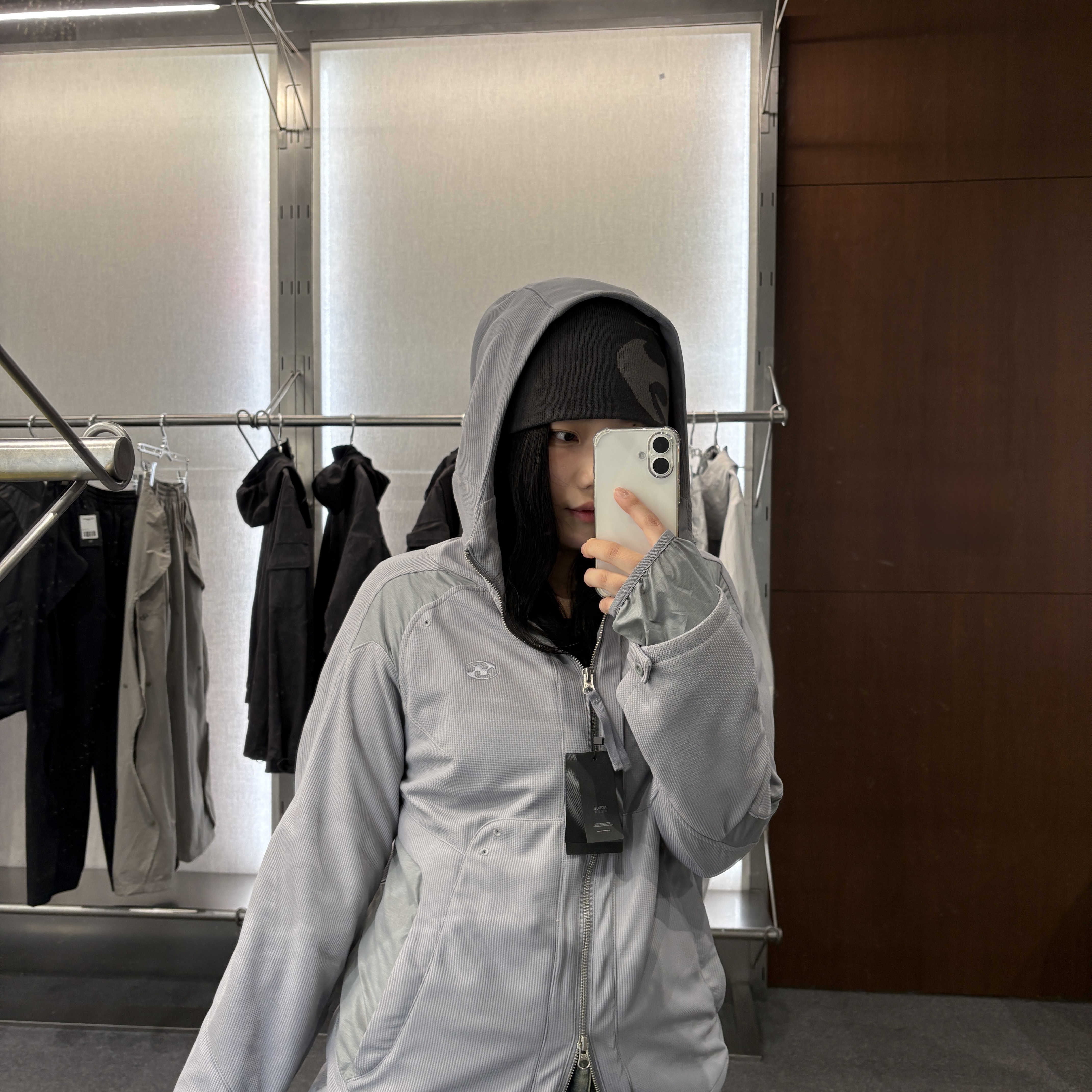 Sansan Gear Dual-Shade Jacket Grey, Sansan Gear Dual-Shade Jacket Grey - 25SS 착용 스타일