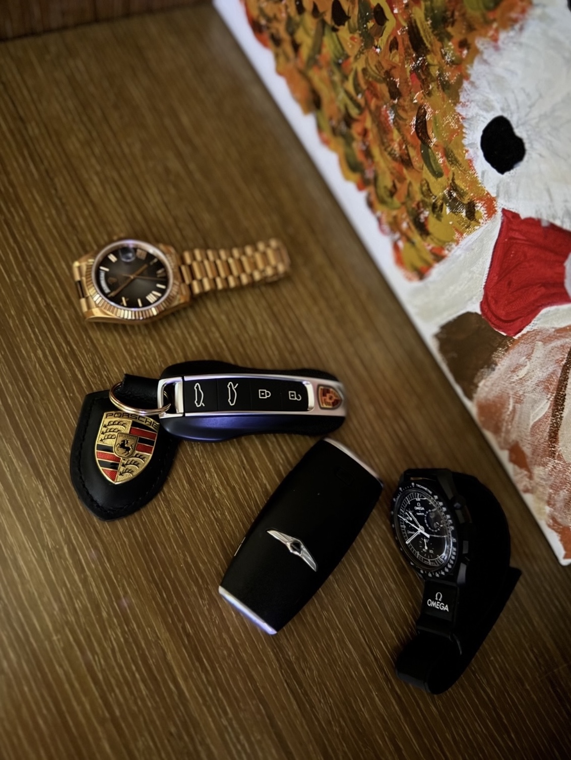 레고 포르쉐 911, 롤렉스 데이데이트 40mm 228235 블랙 슬레이트 옴브레 로만 프레지던트 착용 스타일 - 2