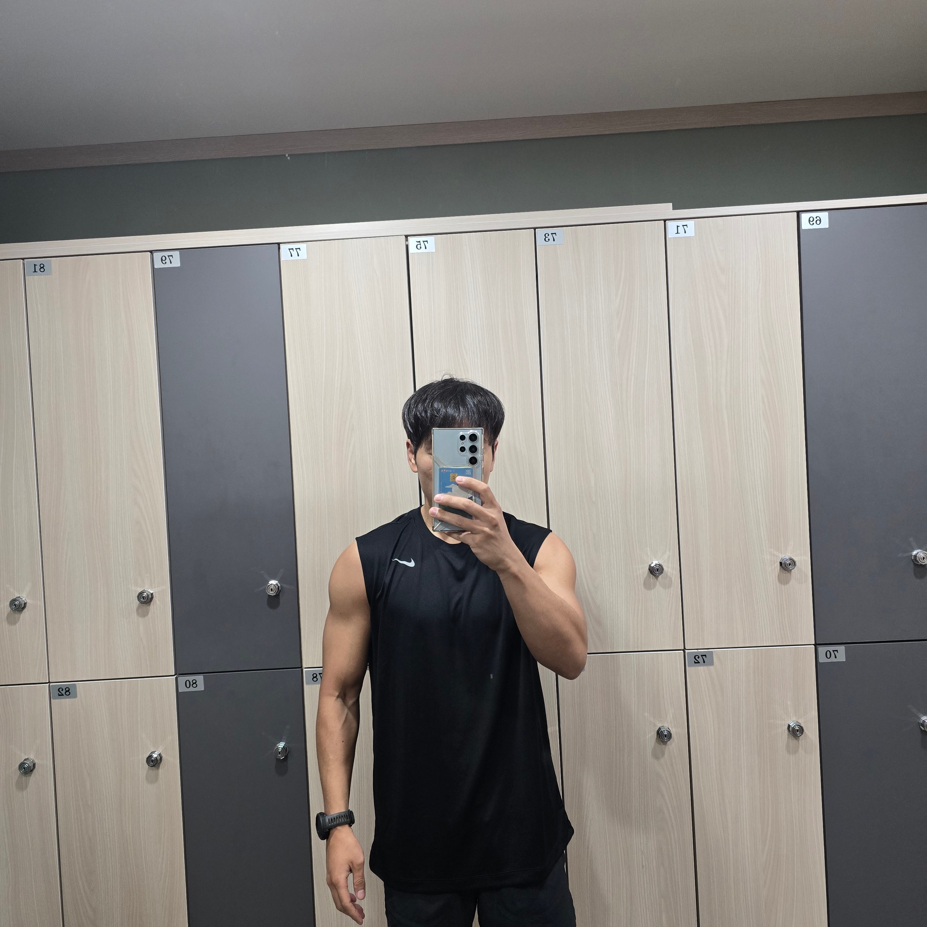 Nike Dri-Fit Stride 5 Inch Brief Lined Running Shorts Black - Asia, Nike Dri-Fit Legend Sleeveless Fitness T-Shirt Black - Asia 착용 스타일