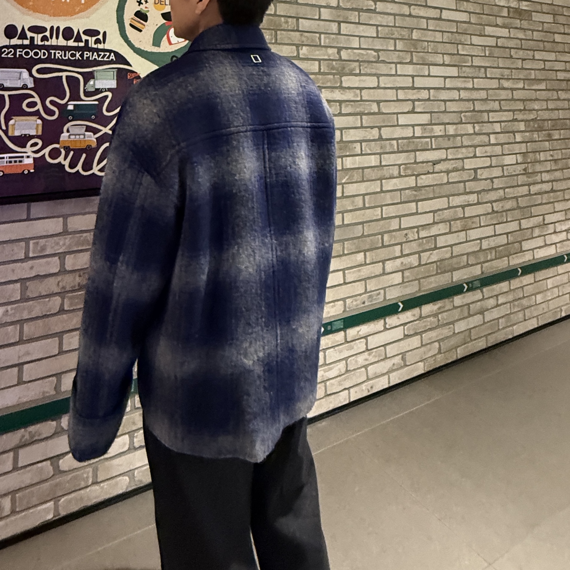 Wooyoungmi Check Jacket Blue - 24FW 착용 스타일