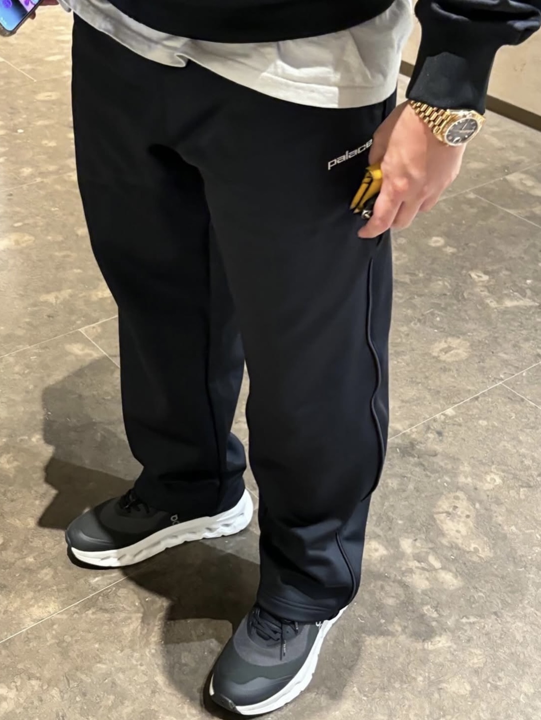 Arc'teryx Leaf Bac Cap Gen2 Black, Palace Polyknit Track Jacket Black - 24SS 착용 스타일 - 5