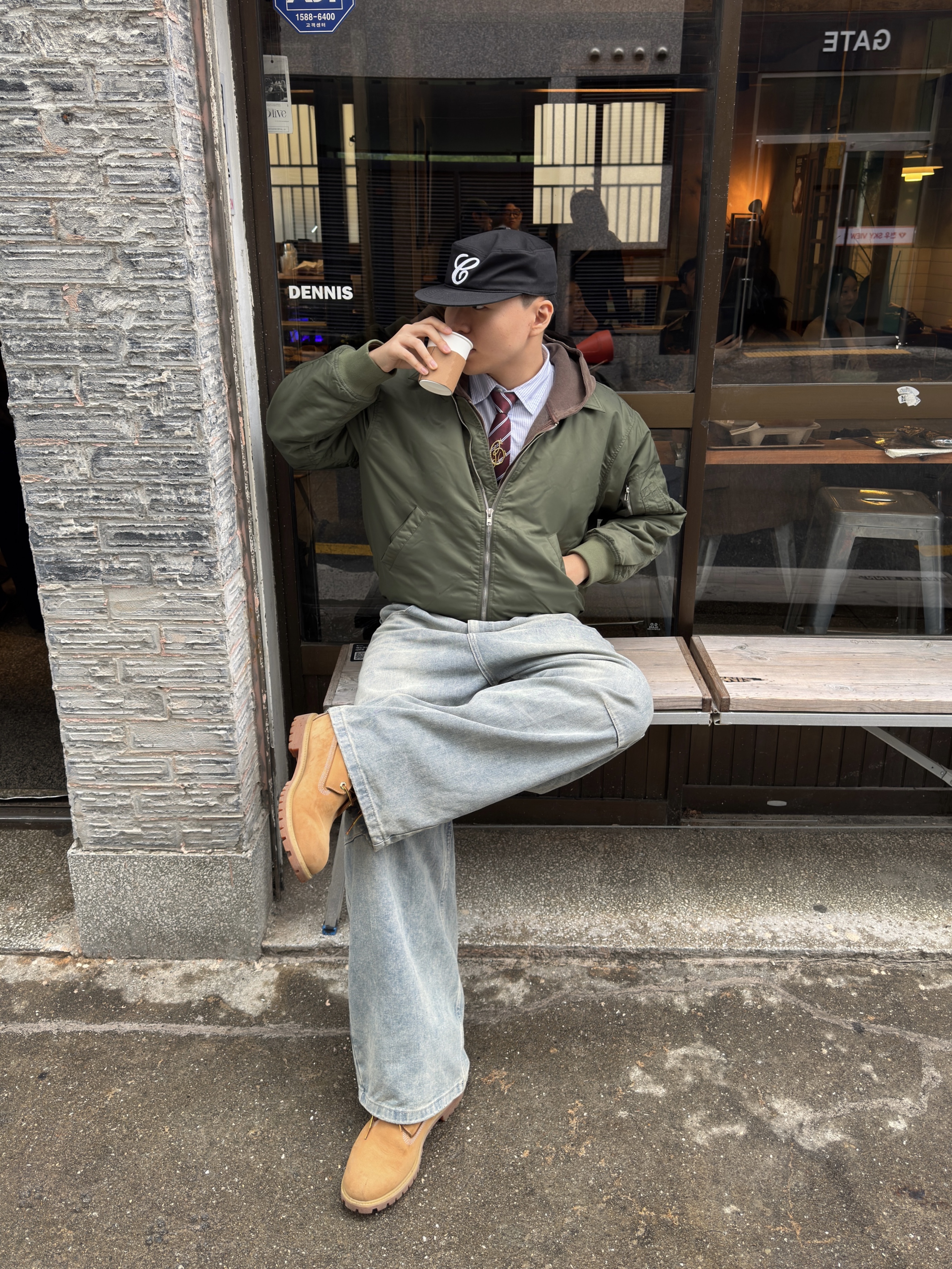 Timberland Premium 6 inch Waterproof Boot Wheat Nubuck - Wide 착용 스타일 - 2