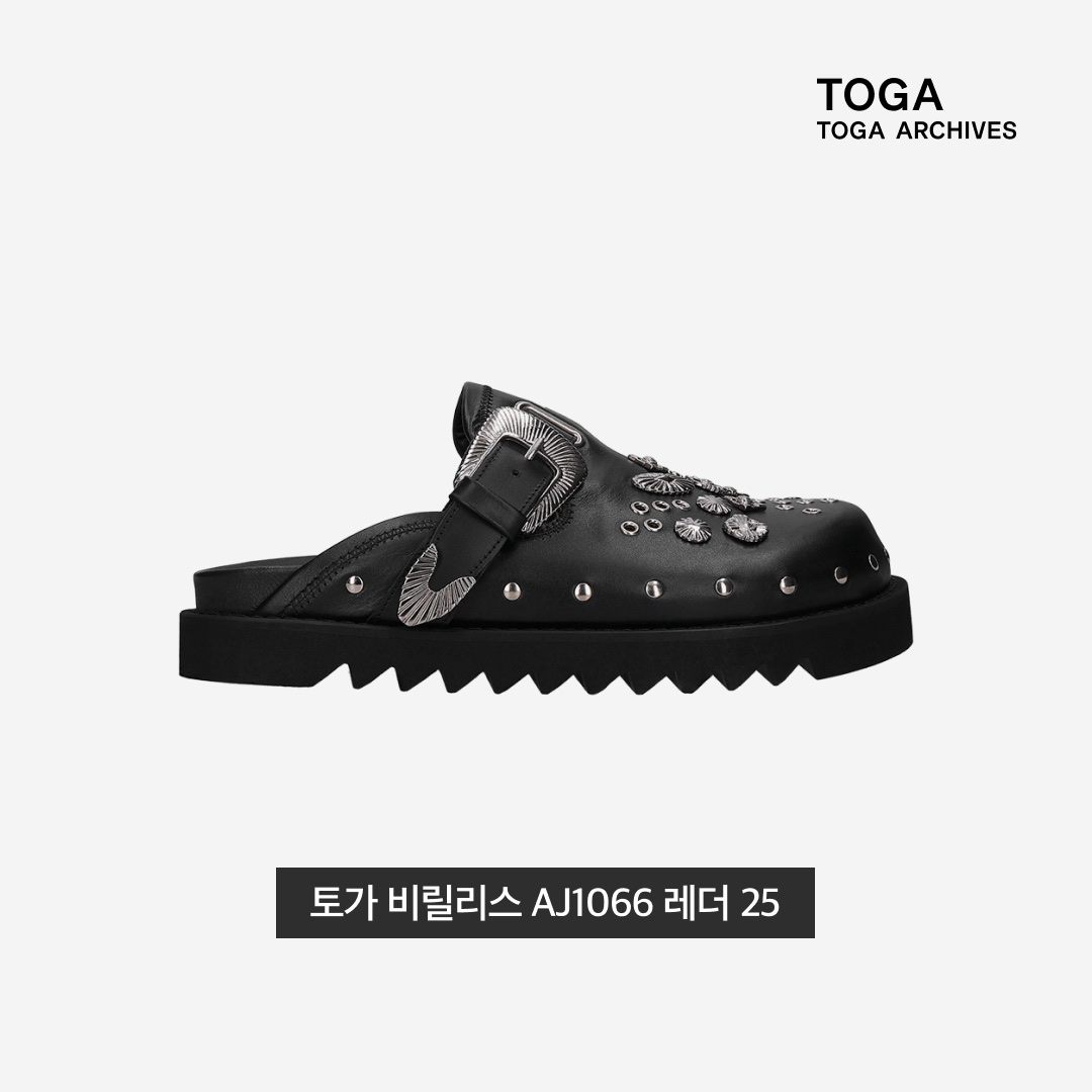Toga Virilis AJ1066 Leather Black - 25SS 착용 스타일 - 3