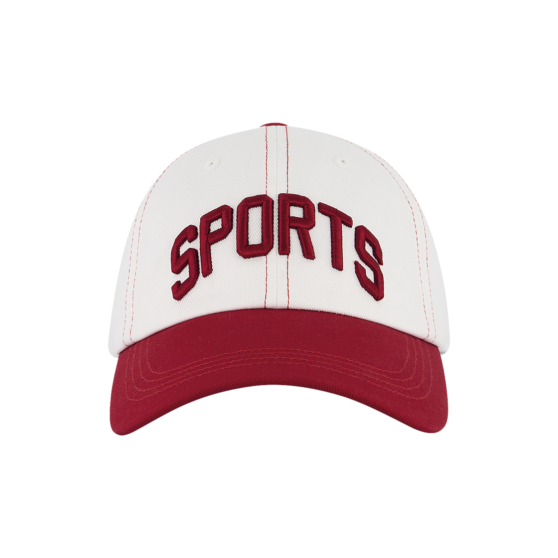 에이치덱스 베이직 투톤 코튼 볼캡 레드