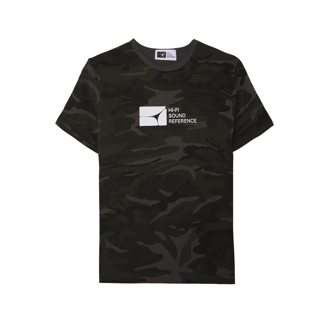 하이파이 사운드 레퍼런스 카모 심볼 티셔츠 챠콜(Hifi Sound Reference Camo Symbol T-Shirts Charcoal)