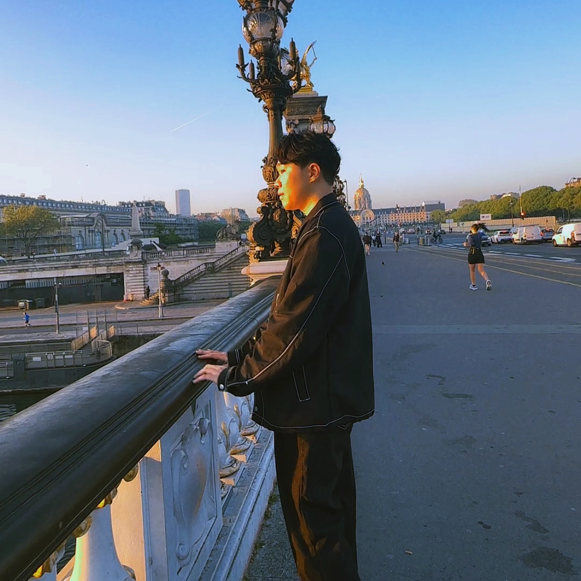 스투시 나일론 폴섬 나일론 자켓 블랙 착용 스타일 - 2