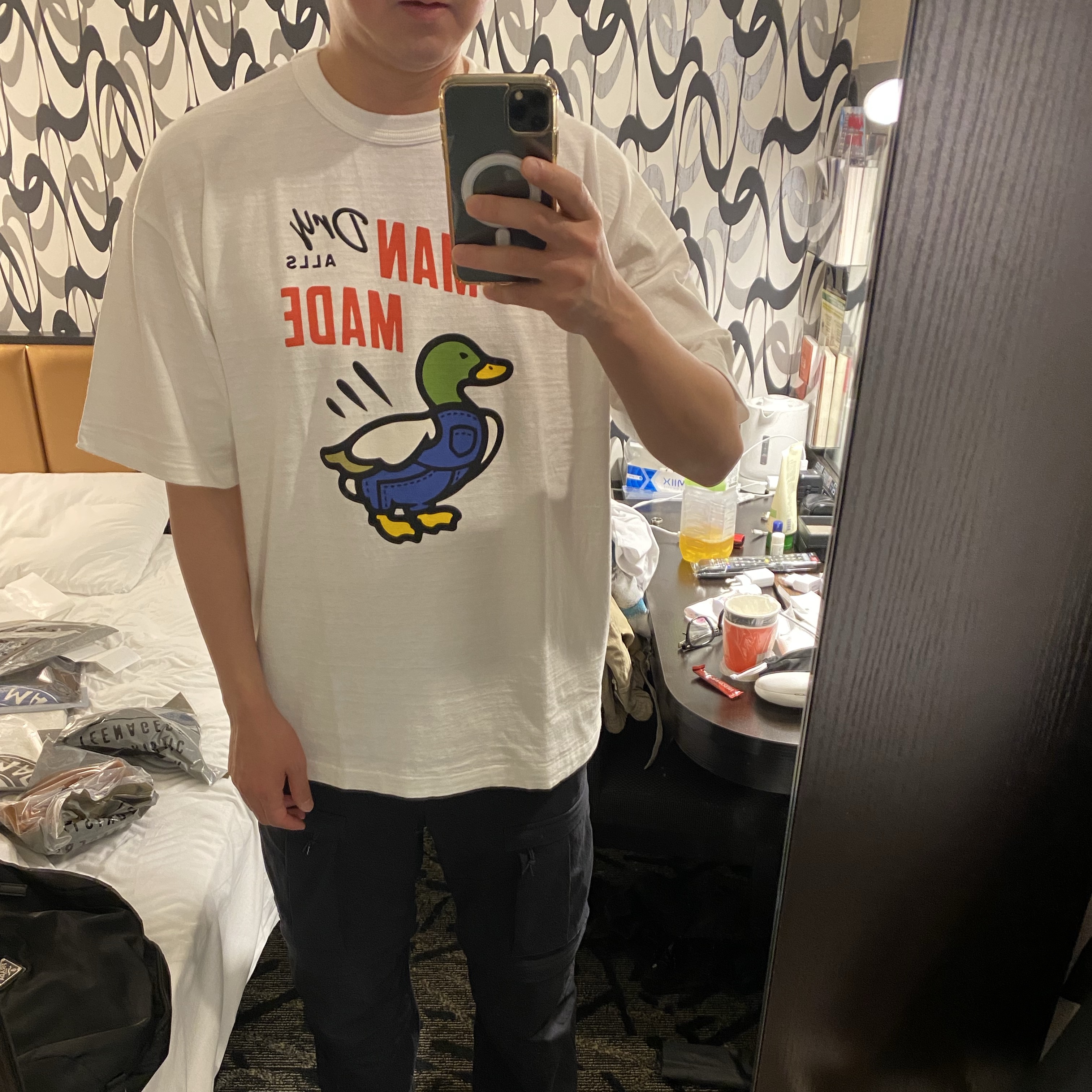 Human Made Graphic T-Shirt White 착용 스타일