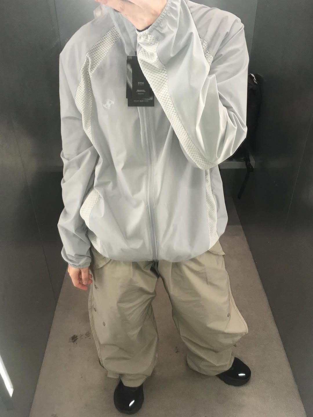 Sansan Gear Mesh Jacket Sky Blue_25SS 착용 스타일
