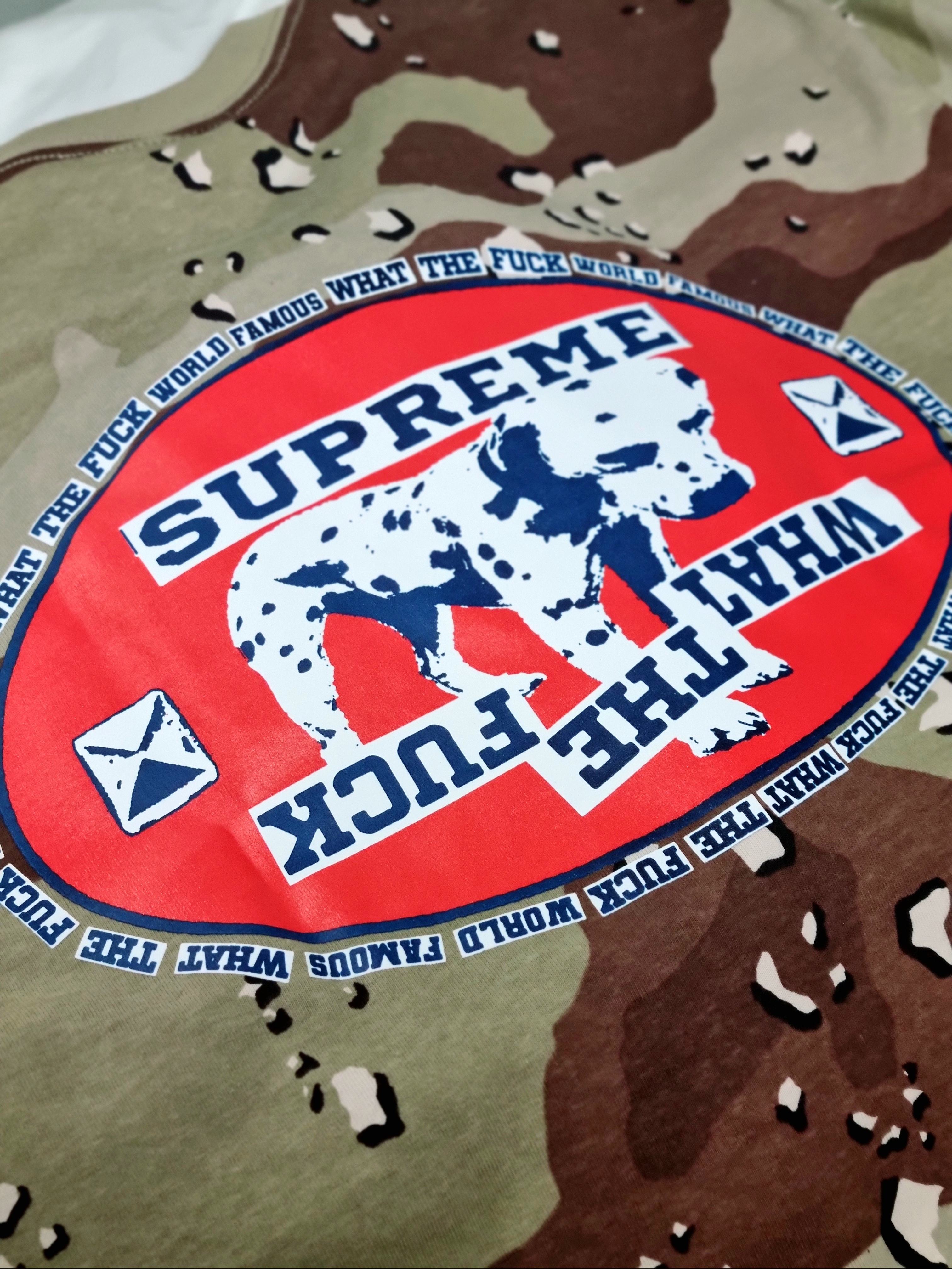 Supreme Dalmatian T-Shirt Chocolate Chip Camo - 25SS 착용 스타일