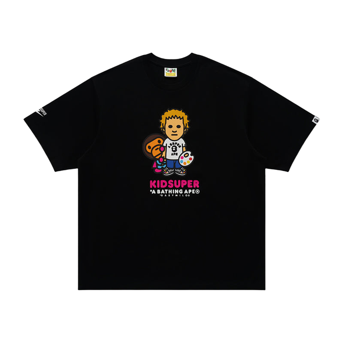 - BAPE x KidSuper Milo T-Shirt Black