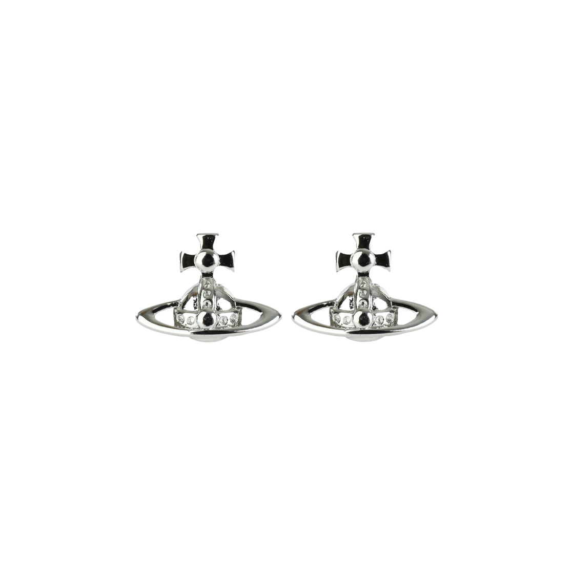 62010359-02P019 Vivienne Westwood Lorelei Stud Earrings Silver