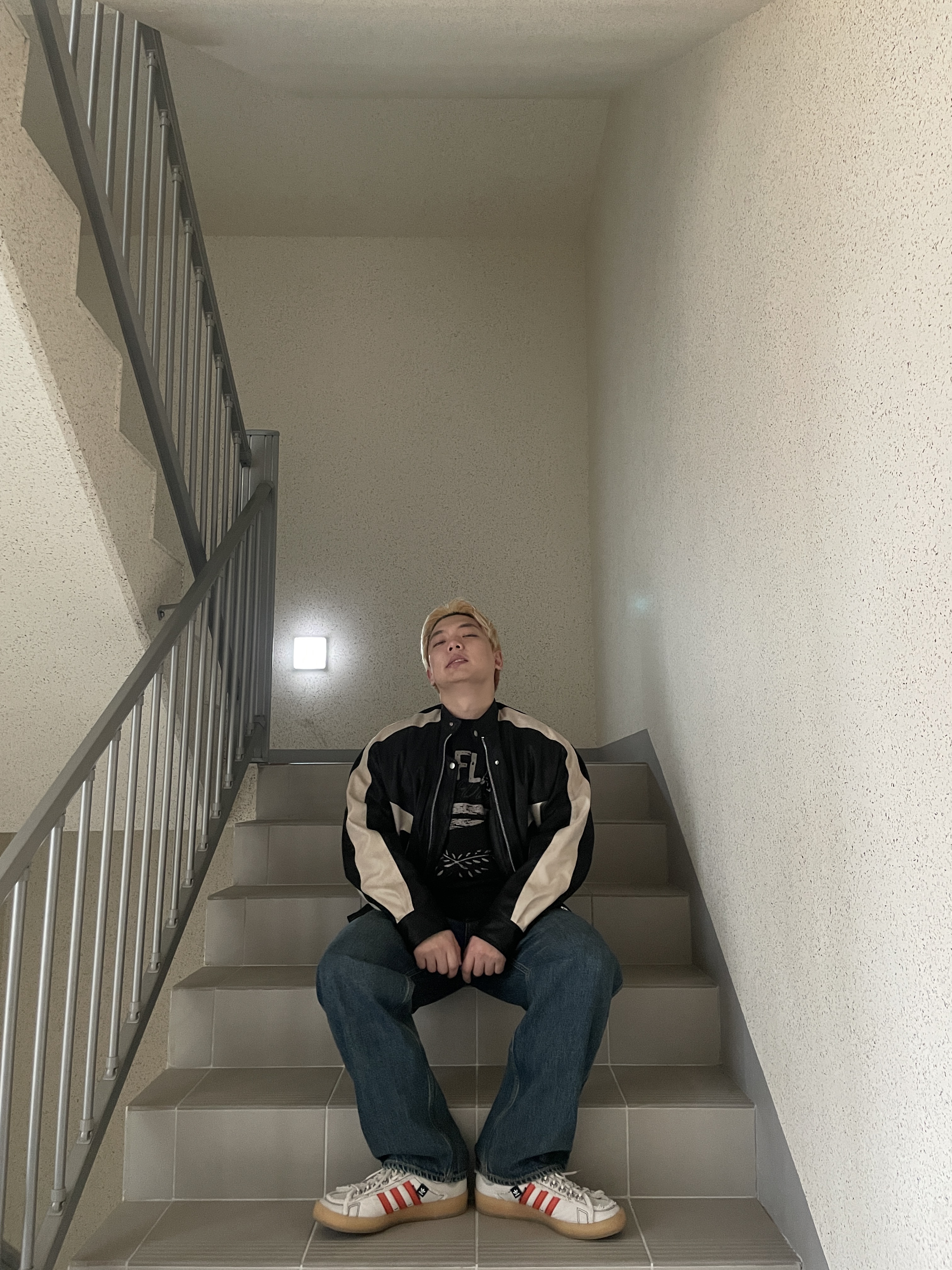 Adidas x Song for the Mute Campus 80s Bliss Core Black 착용 스타일 - 5